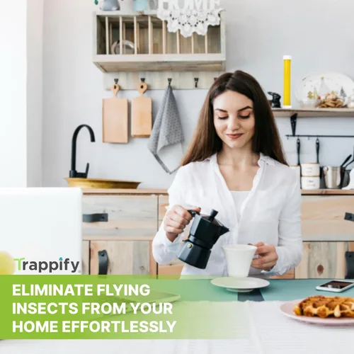 Miniatura 6 de Trappify Trampas Colgantes para Moscas de Exterior: Trampas para Moscas de la Fruta para Interiores Trampa para Jejenes Trampas para Jejenes