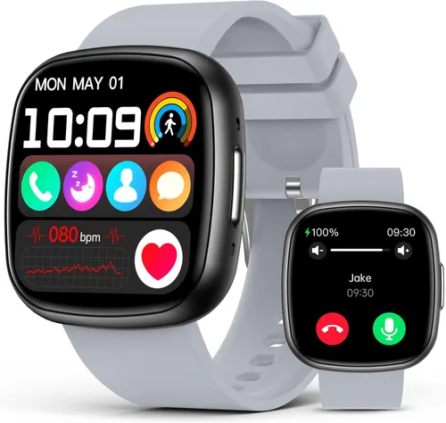 Miniatura 8 de Smart Watches, 1.72" Smartwatch for Men Women (Answer/Make Call), Fitness Tracker with 100+ Sport Modes, IP68 Waterproof, Heart Rate/Sleep/Spo2 Black