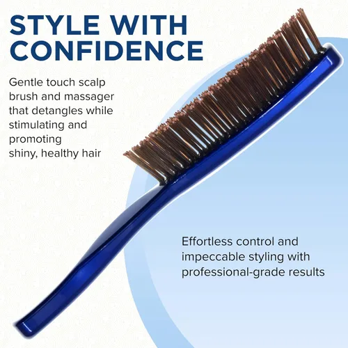 Miniatura 4 de Giorgio Cepillo desenredante suave para el cabello, cerdas de doble longitud para hombres, cabello fino y grueso, masajeador de cuero cabelludo