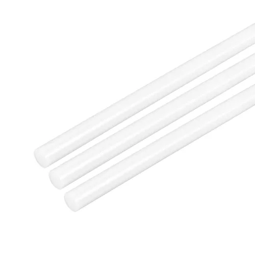 Miniatura 47 de uxcell Varilla redonda de plástico de 1/2 pulgada de diámetro y 20 pulgadas de longitud, varillas de polioximetileno, barras redondas de plástico