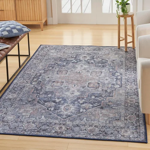 Miniatura 44 de Nourison Home New Concept - Alfombra lavable de 2 pies 2 pulgadas x 8 pies, fácil de limpiar, no se desprende, para dormitorio, sala de estar