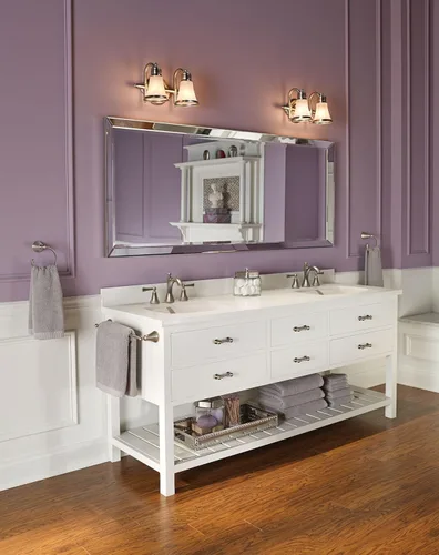 Miniatura 7 de Moen Wynford T4520BN - Grifo de baño de arco alto de dos manijas de níquel cepillado con manijas de palanca, requiere válvula, T4520BN cepillado