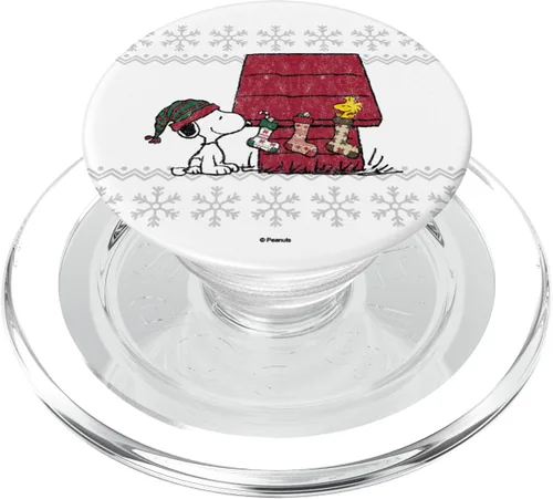 Miniatura 8 de Peanuts Holiday Snoopy medias PopSockets agarre y soporte para teléfonos y tabletas
