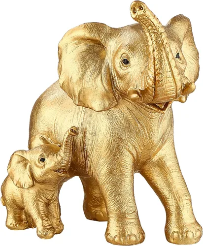 Miniatura 9 de Estatua de elefante – Decoración de elefante – Regalos para mamá – Regalos de elefante para mujer – Decoración del hogar, estantería de oficina