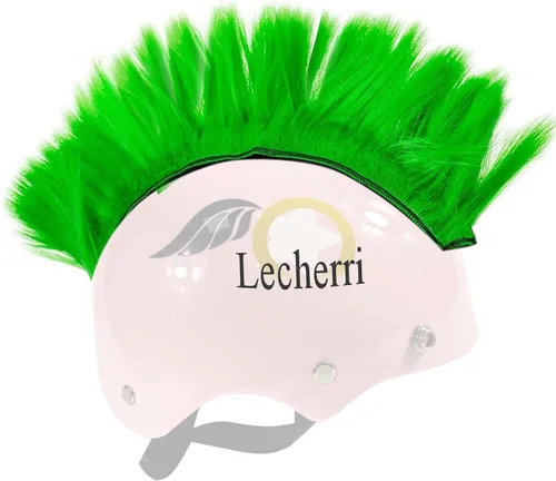 Hawk Mohawk - Decoración para el cabello para motocicleta, bicicleta, cascos de esquí, 8 colores Verde