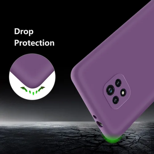 Miniatura 6 de Moto G Power 2021 - Funda de goma de gel de silicona líquida a prueba de golpes, forro de tela de microfibra suave, compatible con Motorola Moto G