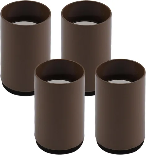 Miniatura 16 de Elevador cuadrado de acero para muebles, 4 piezas, color negro, altura de elevación de 1.97 a 2.75 pulgadas, se ajusta a patas de 1.5 pulgadas