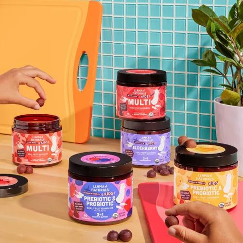 Miniatura 8 de Gomitas probióticas y probióticas de frutas enteras para niños, sin azúcar añadida, probióticos orgánicos veganos para niños, intestino, inmunidad