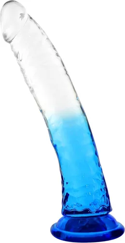 Consoladores grandes de 9.84 pulgadas con ventosa, juguetes sexuales para adultos, tapones flexibles de cristal con eje curvado para mujeres y