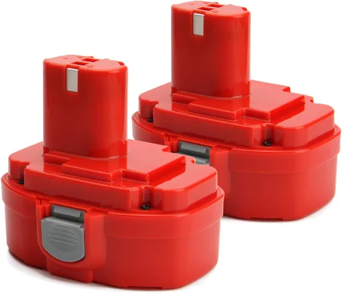 CREABEST Paquete de 2 baterías de repuesto Ni-MH de 18 V 3500 mAh compatibles con Makita 1833 PA18 1822 1823 1834 1835 192826-5 192827-3 192829-9