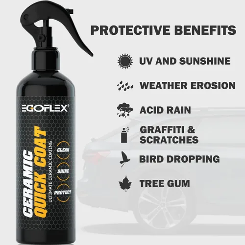 Miniatura 2 de Revestimiento de cerámica para autos de cera y esmalte en aerosol para detalles, sellador de pintura para limpieza automotriz, lavado sin agua, capa