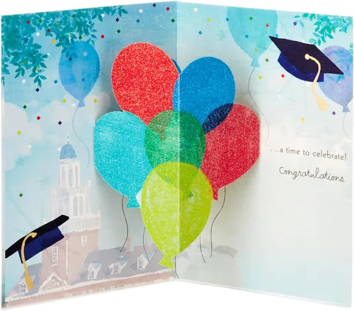 Miniatura 2 de Hallmark Tarjeta de graduación desplegable de Paper Wonder (A Time to Celebrate)