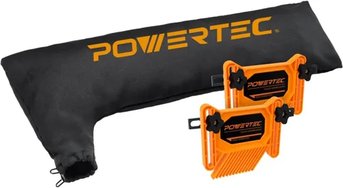 Miniatura 11 de POWERTEC Bolsa colectora de polvo para sierra ingletadora de 7-1/4 pulgadas, 8-1/2 pulgadas, se adapta a puertos de polvo nominales de 1-1/2