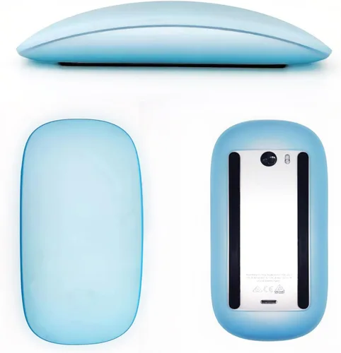 Miniatura 2 de Magic Mouse - Funda de silicona para Apple Magic Mouse 1 y 2, color rosa Suave piel de silicona ultrafina, resistente al polvo, absorbe los rosado