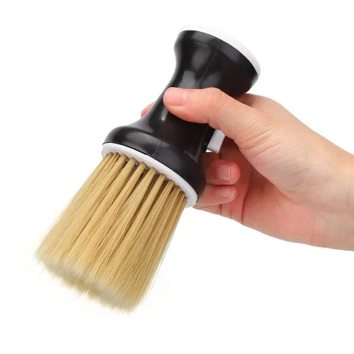 Miniatura 7 de Plumero de cuello, cepillo de peluquería suave para el cabello, plumero profesional para peluquería en polvo, almacenamiento de polvo, cepillo
