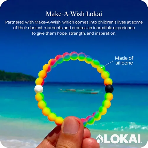 Miniatura 2 de Lokai - Pulseras de cuentas de silicona, colección The Cause, apoya la concientización por el cáncer de mama, la diabetes, el autismo, el alzheimer