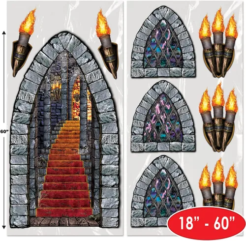 Miniatura 3 de Accesorios para fiesta para escalera, ventanas y antorcha (1 unidad) (9 por paquete), talla única , Not Applicable