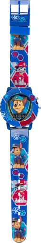 Miniatura 6 de Accutime Paw Patrol - Reloj digital para niños con caja azul, correa azul cómoda, fácil de abrochar, personaje oficial 3D en la esfera, seguro