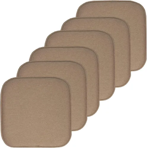 Miniatura 145 de Sweet Home Collection Cojines de espuma viscoelástica para silla, antideslizantes, diseño de panal de abeja, 16 x 16 pulgadas, paquete de 2
