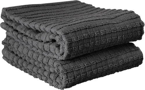 Miniatura 38 de Ritz Royale Collection - Juego de paños de cocina de 100 % algodón peinado, altamente absorbente, 13-3/4 x 12 pulgadas, 3 unidades, grafito sólido
