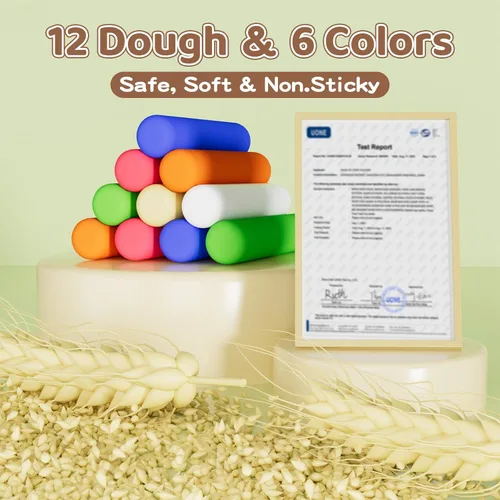 Miniatura 8 de Aprilwolf 75 PCS Juegos de Masa 4 en 1 para Niños de 3-4-8 Años, Kit de Herramientas de Masa para Manualidades de Arte, Juego de Helados Máquina