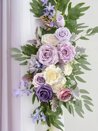 Miniatura 210 de FACINOC Ramos de Rosas Artificiales Naranjas, Juego de Caja de Flores Artificiales con Tallos para DIY, Bodas, Despedidas de Soltera, Decoraciones