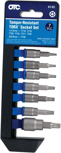 OTC 6145 TORX Juego de llaves de vaso resistentes a manipulaciones - 7 piezas