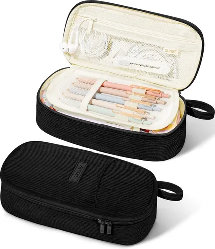 Miniatura 22 de Estuche Lindo para Lápices SUNEE, Funda Estética para Bolígrafos, Bolsa Grande para Lápices de Color con Cremallera, Almacenamiento y Organizador