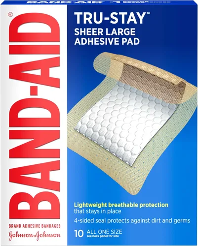 Miniatura 10 de BAND-AID Brand Sheer Spots - Vendajes adhesivos cuadrados pequeños transparentes, estériles, envueltos individualmente, discretos para primeros