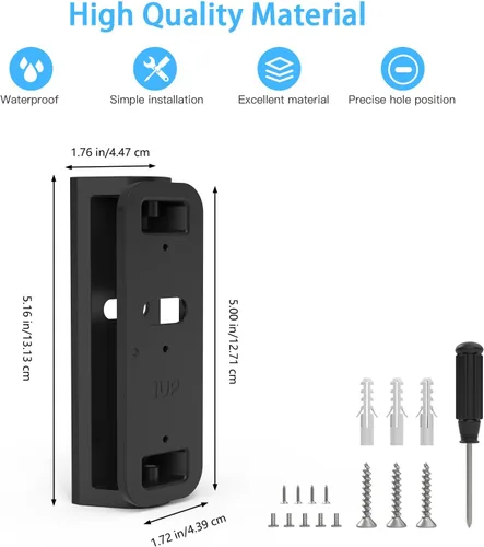 Miniatura 4 de Soporte angular para timbre de video Blink (modelo más nuevo), soporte de cámara para timbre Blink de 2ª generación, kit de montaje en pared