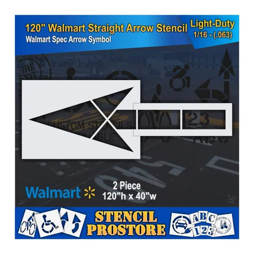 Miniatura 4 de Walmart - Plantillas de flecha recta de 120 pulgadas - 120 x 40 x 1/8 pulgadas (128 mil) - Grado profesional