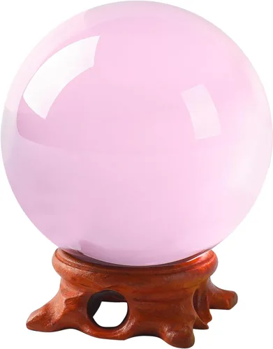 Miniatura 11 de Bola de Cristal Púrpura de 60mm con Soporte de Madera y Caja de Regalo para Magia, Lente de Fotografía, Decoración Familiar, Adivinación, Feng Shui