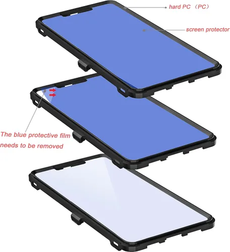 Miniatura 2 de Funda para Galaxy Xcover 6 Pro con protector de pantalla integrado, a prueba de caídas, funda duradera de 3 capas, a prueba de golpes, funda de goma