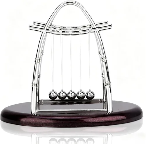Miniatura 11 de Newtons - Bolas de equilibrio para cuna, bolas cinéticas oscilantes, bolas de equilibrio educativas de física, bolas de equilibrio de escritorio