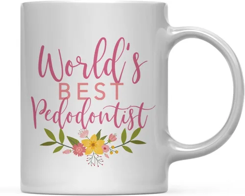 Miniatura 64 de Andaz Press Taza de café de 11 oz, regalo de broma de la mejor abbuela del mundo, diseño floral, paquete de 1