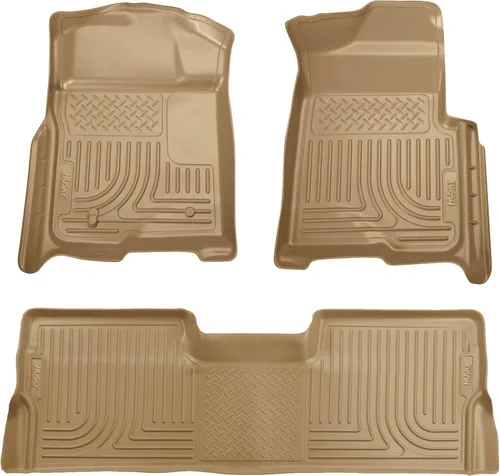 Miniatura 14 de Husky Liners Weatherbeater Alfombrillas Se adapta solo a Ford F-150 SUPERCAB 2009-2014 2ª fila, 1 pieza negro - 19351