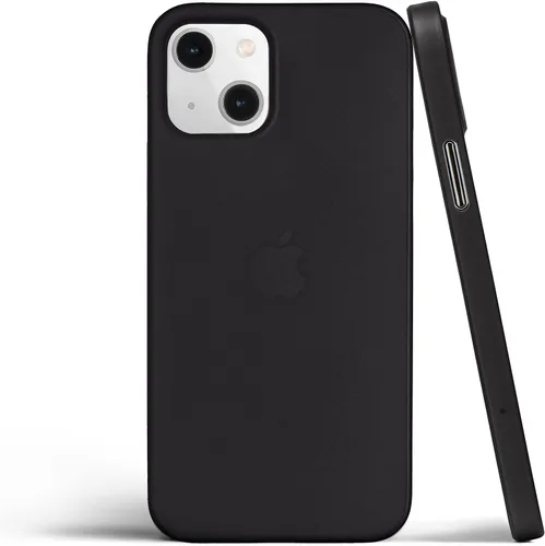 totallee Funda delgada para iPhone 13, la más delgada y minimalista para Apple iPhone 13 (2021) (negro escarchado)