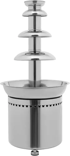 Miniatura 4 de Fuente de fondue de chocolate de 4 niveles, calentador eléctrico de acero inoxidable para derretir chocolate, máquina de fusión calentada, capacidad