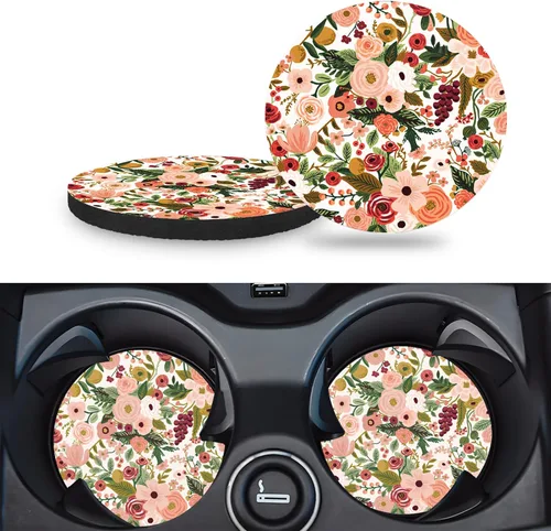Miniatura 15 de Portavasos para automóvil, paquete de 2 – Posavasos universales antideslizantes de 2.75 pulgadas, posavasos de goma para automóvil, accesorios