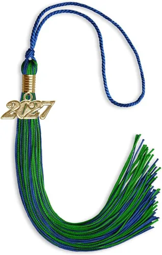 Miniatura 39 de Endea Graduation - Borla de doble color mixto con fecha dorada (negro/dorado antiguo, 2021)