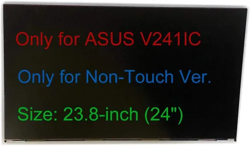Pantalla de 23.8 "reemplazo de pantalla LCD LED 1920x1080 Full HD Glass para ASUS Vivo AiO V241IC V241ICUK V241ICUT V241ICUT-WA004T (sin pantalla