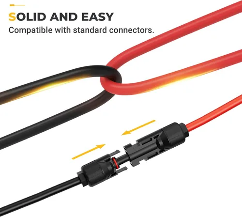 Miniatura 4 de BougeRV Cable de extensión solar de 30 pies 10AWG con conector solar en ambos extremos con par adicional gratuito de conectores Kit de herramienta