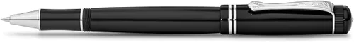 Kaweco DIA2 - Bolígrafo de gel cromado I, incluye bolígrafo de 0.028 in, diseño clásico, con bola de cerámica, rodillo de gel acrílico nostálgico de