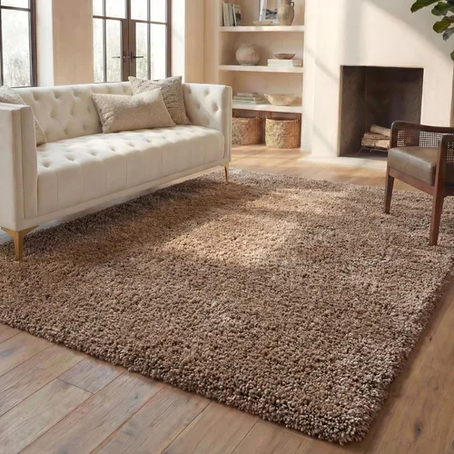 Miniatura 80 de SAFAVIEH Accent Rug 2'x3' - Milan Shag Collection - Modern Design, Dark Beige, Ultra Plush Thick Pile, Ideal for Bedroom, Nursery, Living Room