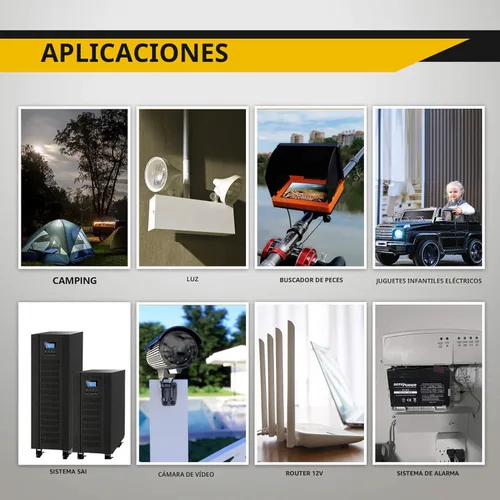 Miniatura 6 de SEFEPODER 12 V 7Ah Batería recargable de plomo ácido sellada 2 unidades (terminales F1)