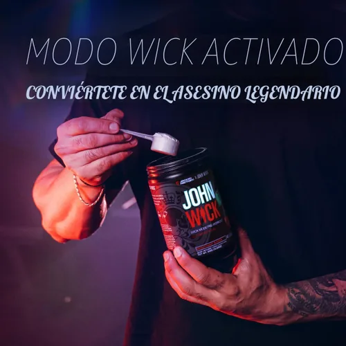 Miniatura 4 de Jacked Factory X John Wick - Polvo de preentrenamiento modo Wick - Energía intensa, enfoque listo para la batalla, compromiso imparable y voluntad