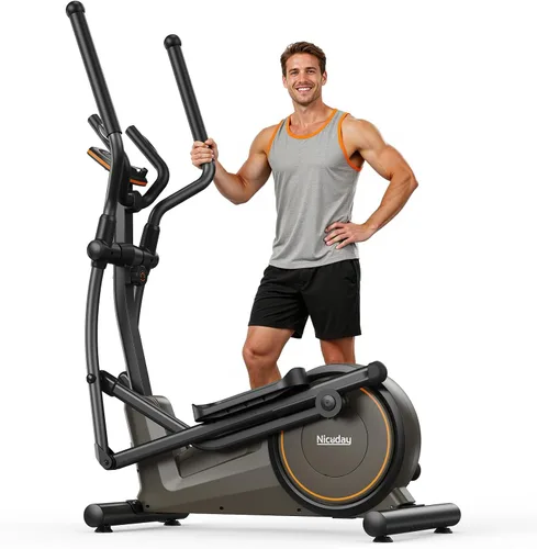 Miniatura 10 de Niceday Elliptical Exercise Machine, Elliptcal Machine for Home, 15.5IN&16IN&20IN Stride Elliptical Machine, 500LBS Loading Capacity, Elliptcal 15.5
