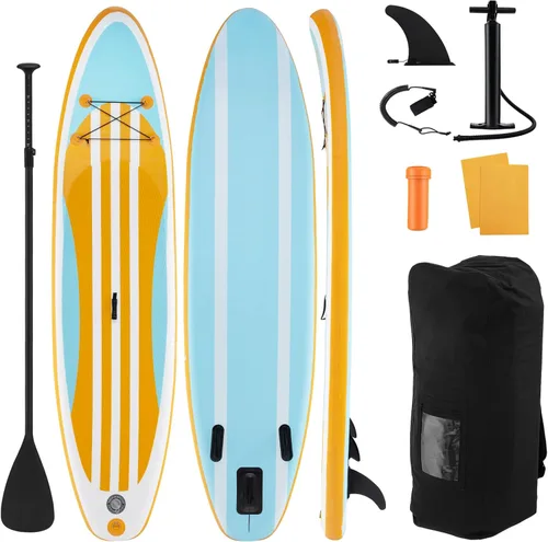 Miniatura 11 de GYMAX Tabla de remo, tabla de remo inflable con accesorios de SUP, aleta extraíble, paleta, bomba, correa y bolsa de transporte, tablas de remo