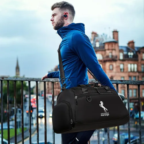 Miniatura 7 de Bolsa de gimnasio, Negro -, Bolsa de gimnasio Bolsa de lona
