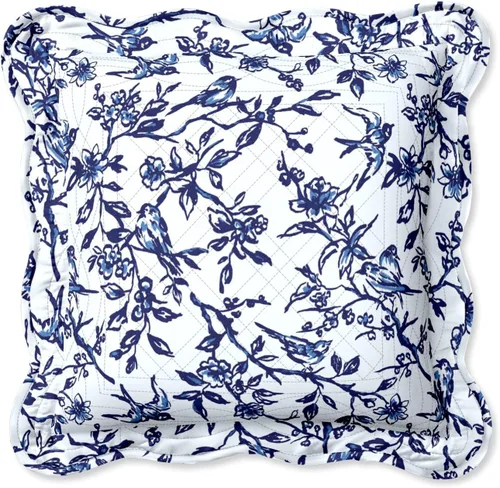 Miniatura 56 de BrylaneHome Almohada cuadrada Florence - Flor antigua